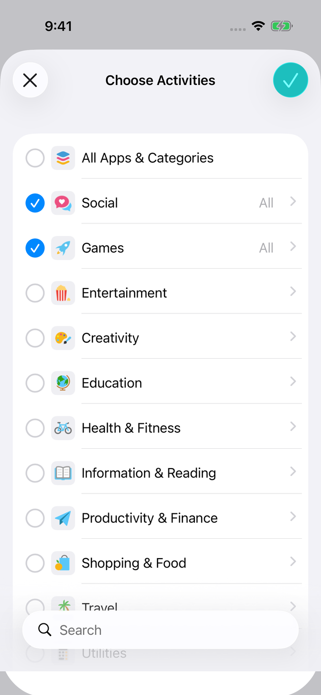 iOS Choose Apps to Protect
