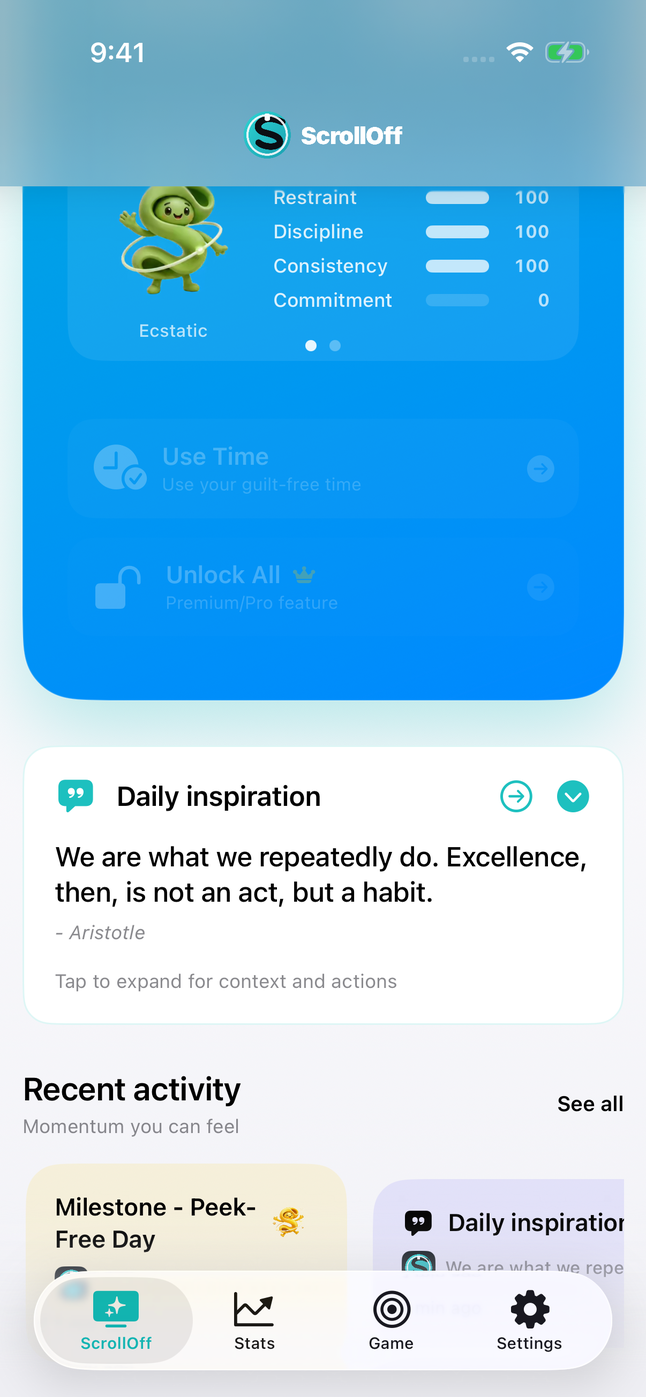 iOS Dashboard