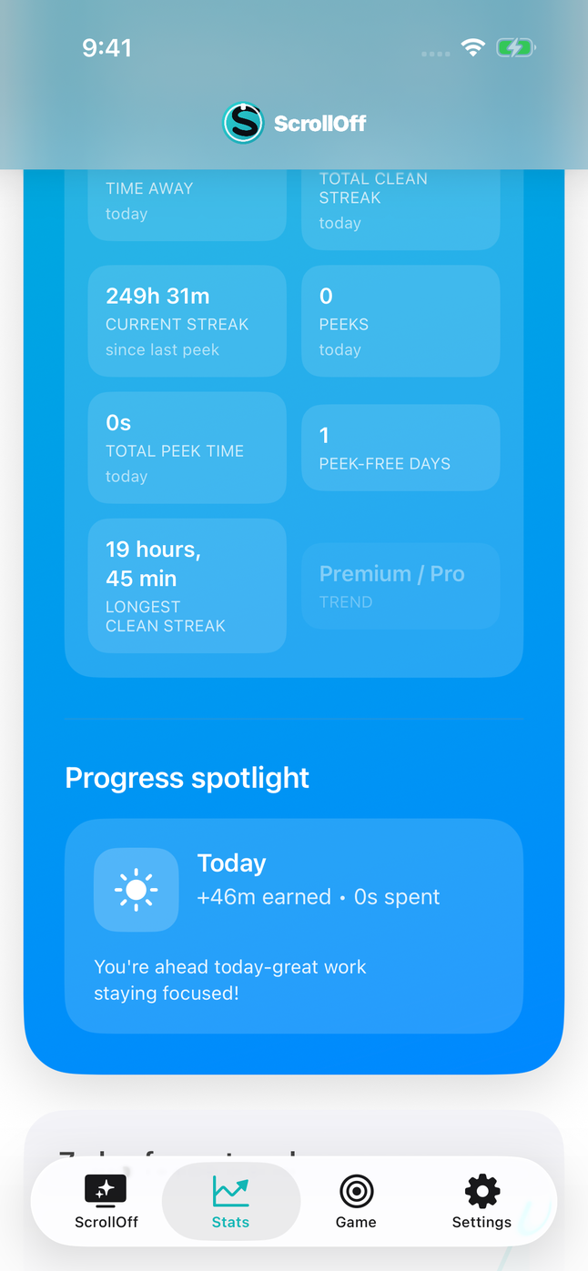 iOS Detailed Stats