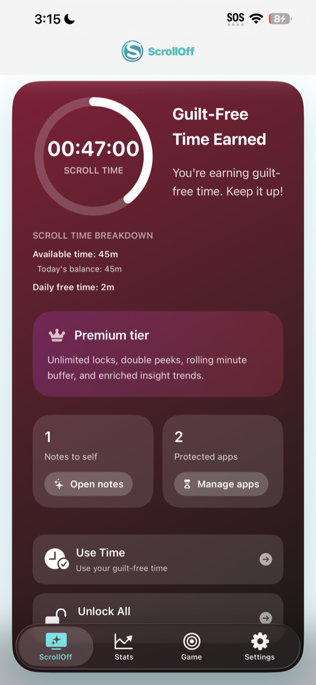 ScrollOff App Screenshot 10